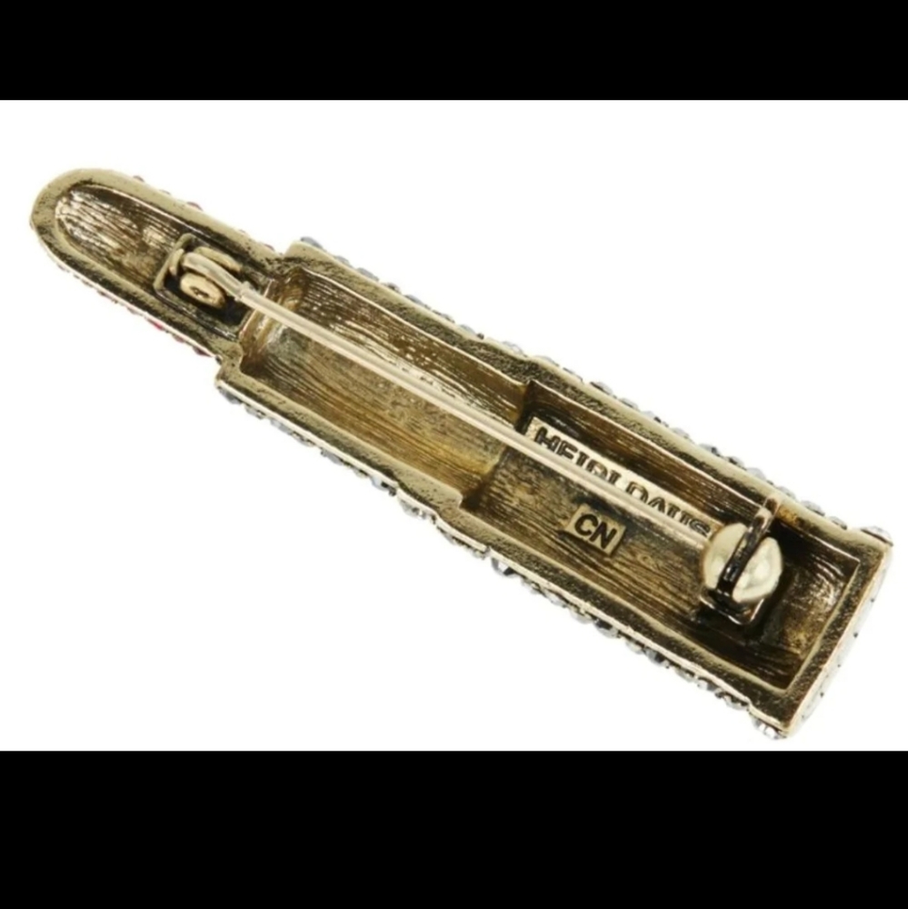 Heidi Daus Lipstick Pin Brooch - Picture 3 of 4